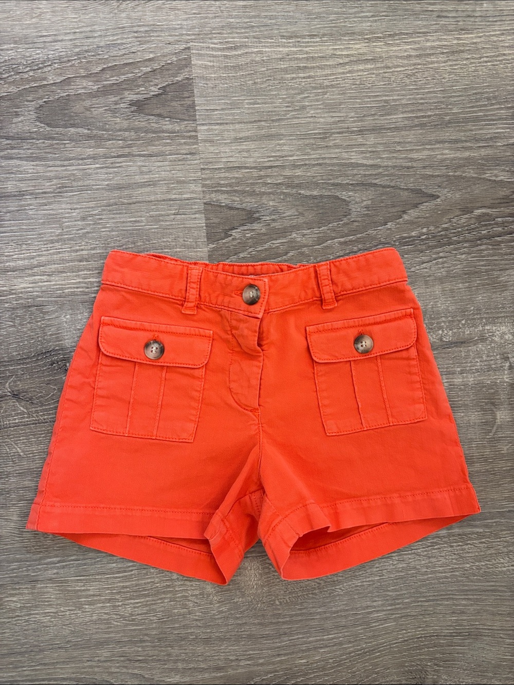 Bonpoint Orange Cargo Pocket Kids Shorts